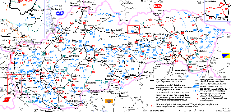 Railway map of Slovak Republic