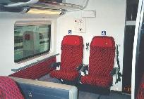 ETR 500/ES 33736 v žst. Trieste Centrale - priestor pre cestujúcich na invalidnom vozíku
