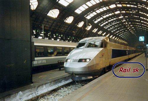 Súprava TGV PSE v žst. FS Milano Centrale (© Martin ROTTMANN - Február 1999)